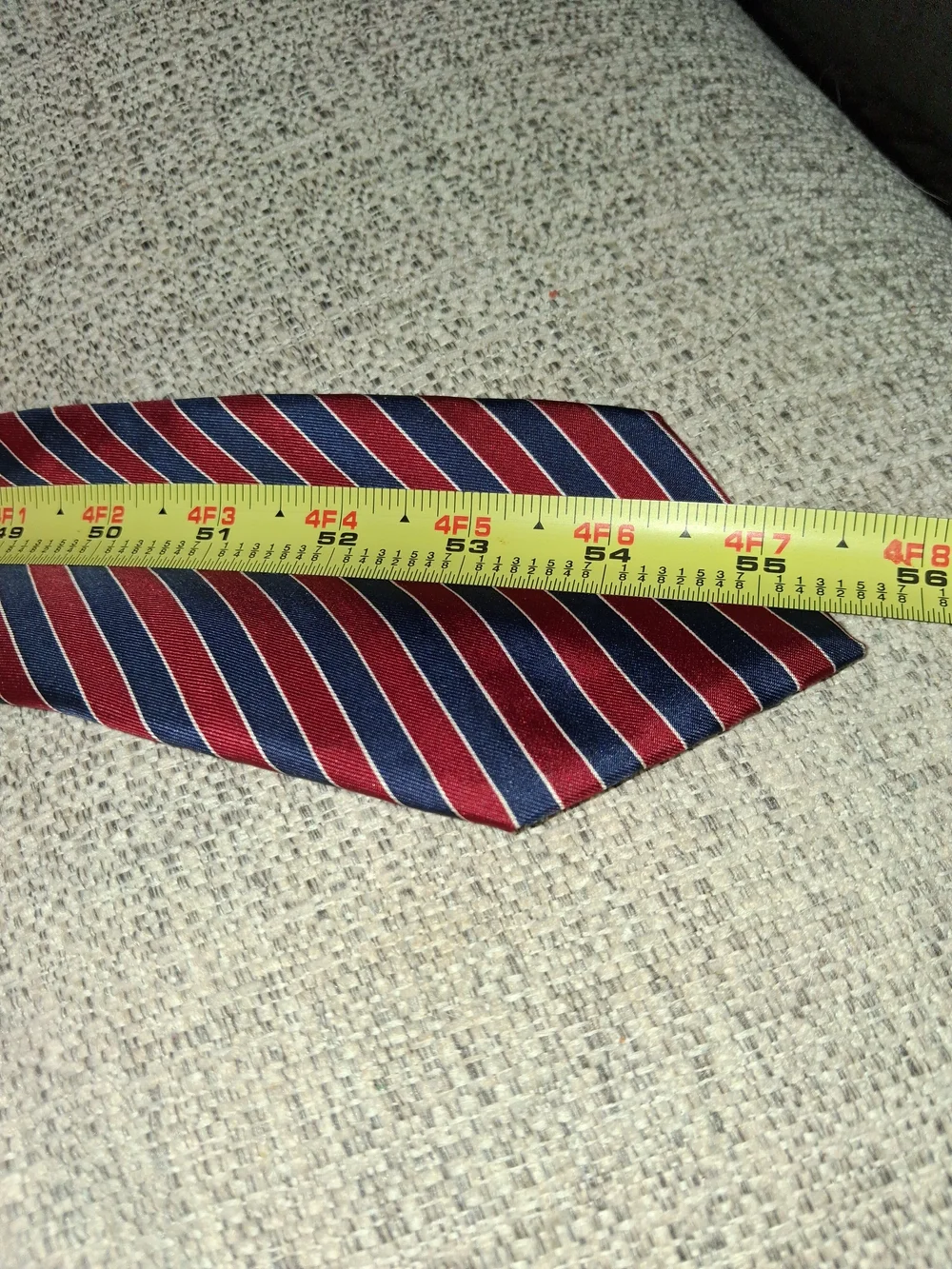 Dior Red and Black Diagonal Stripe Tie